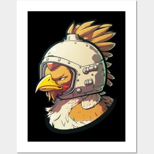 Cool Space Chicken Posters and Art